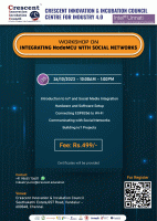 Workshop on integrating Esp8266 with Social Networks 2023 Workshop Poster